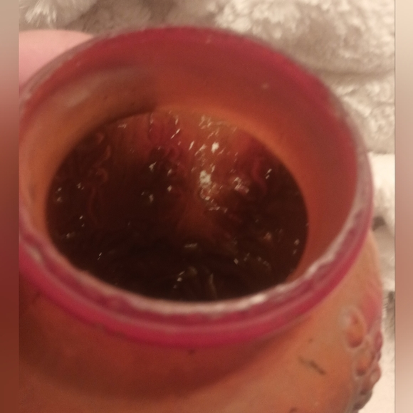 HP 9/9! Antique Victorian Large Goofus Glass Vase Two Birds Floral Background - Picture 14 of 15